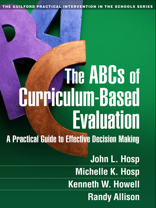 Cover image for The ABCs of Curriculum-Based Evaluation
